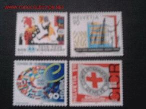 Sellos: SUIZA Nº Yvert 1614/7. AÑO 1999